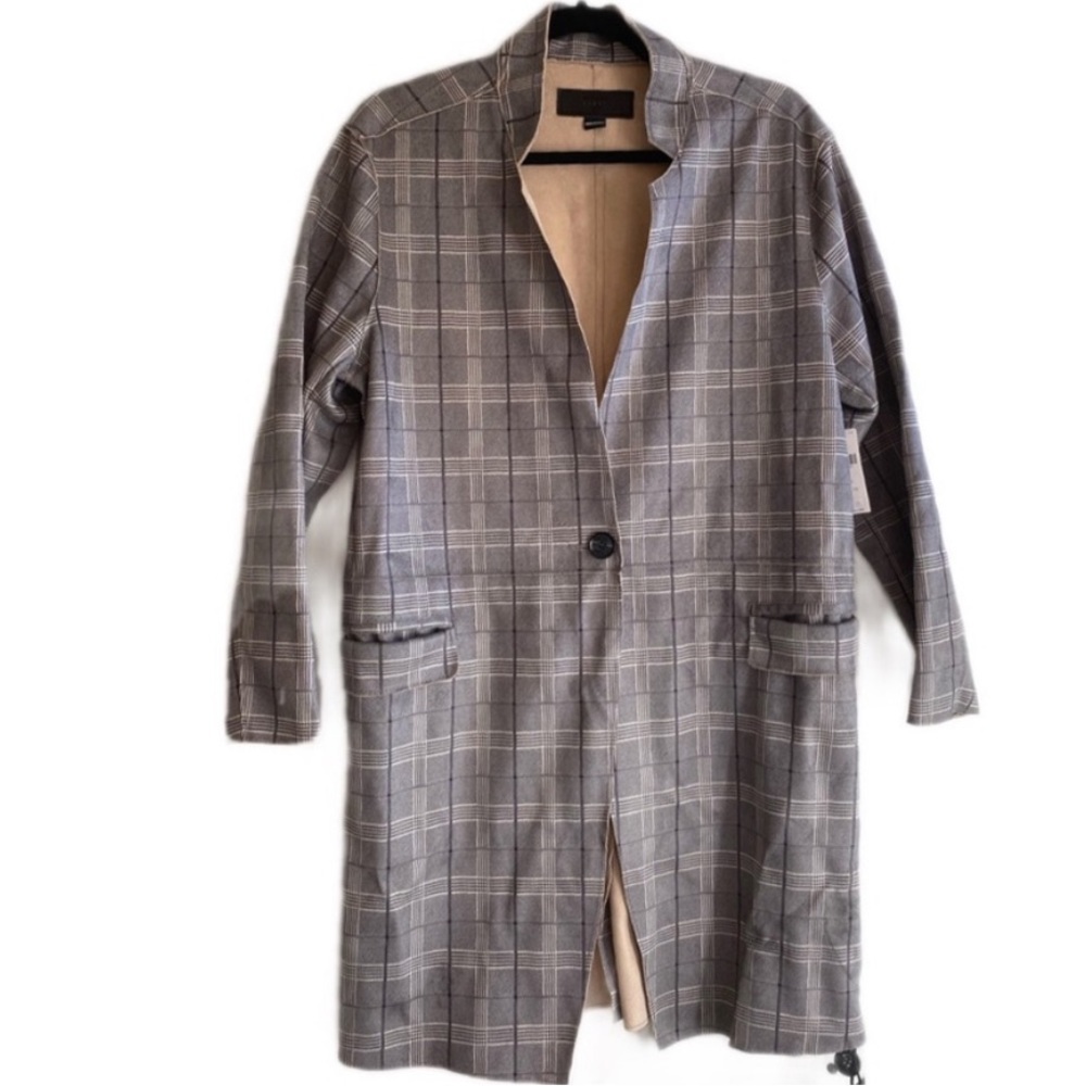 Blank NYC plaid suede jacket